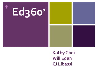 Ed360º Kathy ChoiWill EdenCJ Libassi 