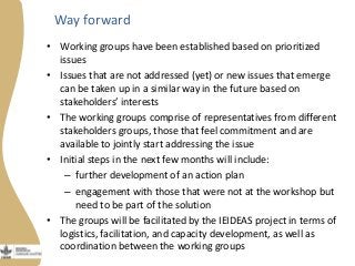 Innovation platforms in the aquaculture value chain in Egypt