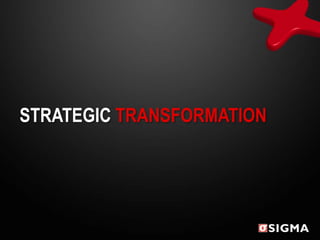 STRATEGIC TRANSFORMATION
 