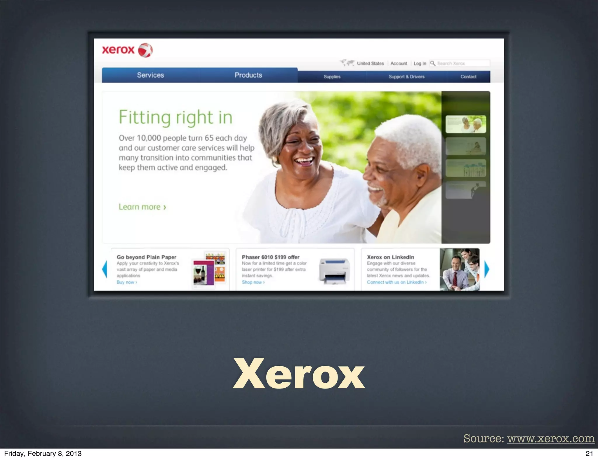 Xerox
        Source: www.xerox.com
 