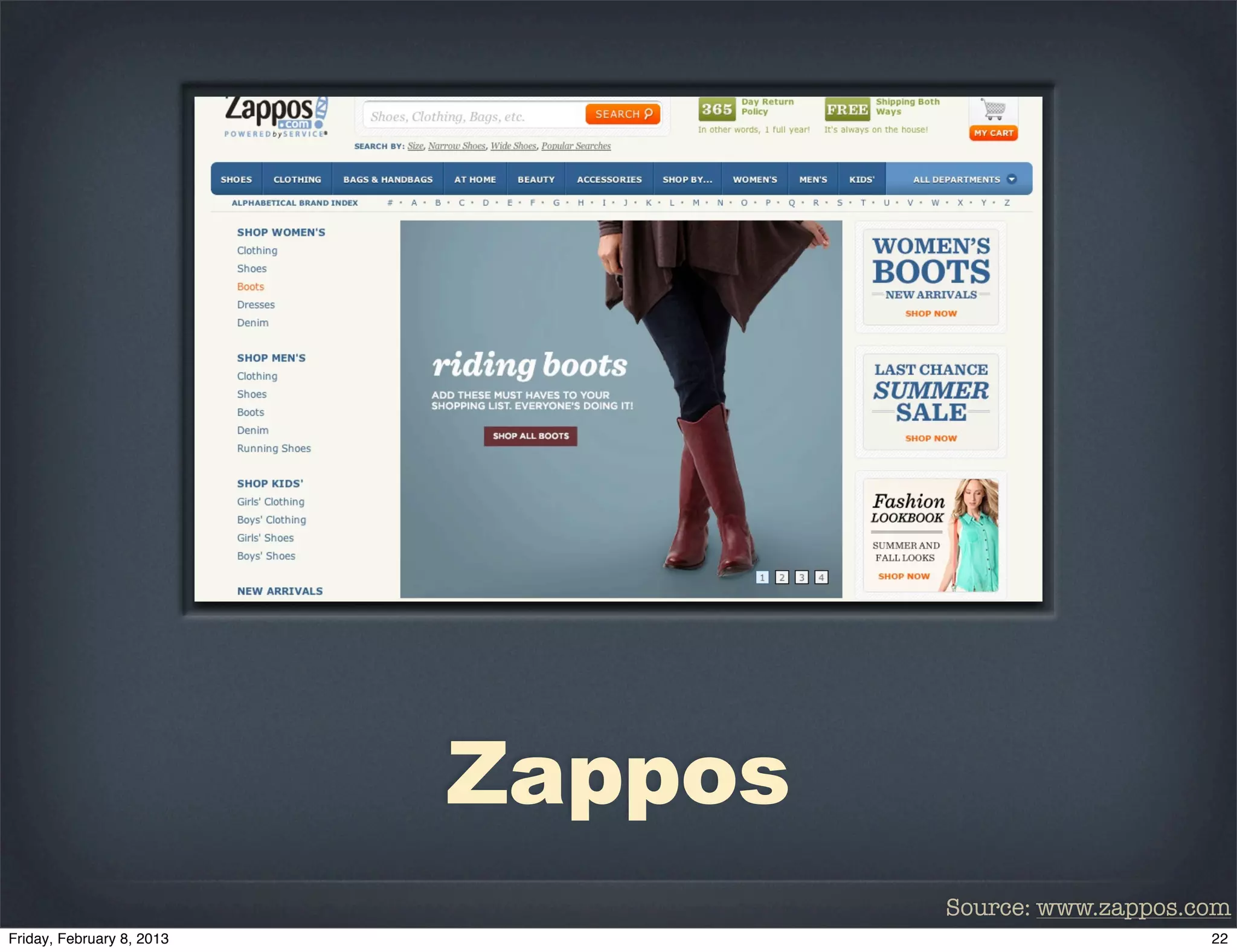 Zappos
         Source: www.zappos.com
 