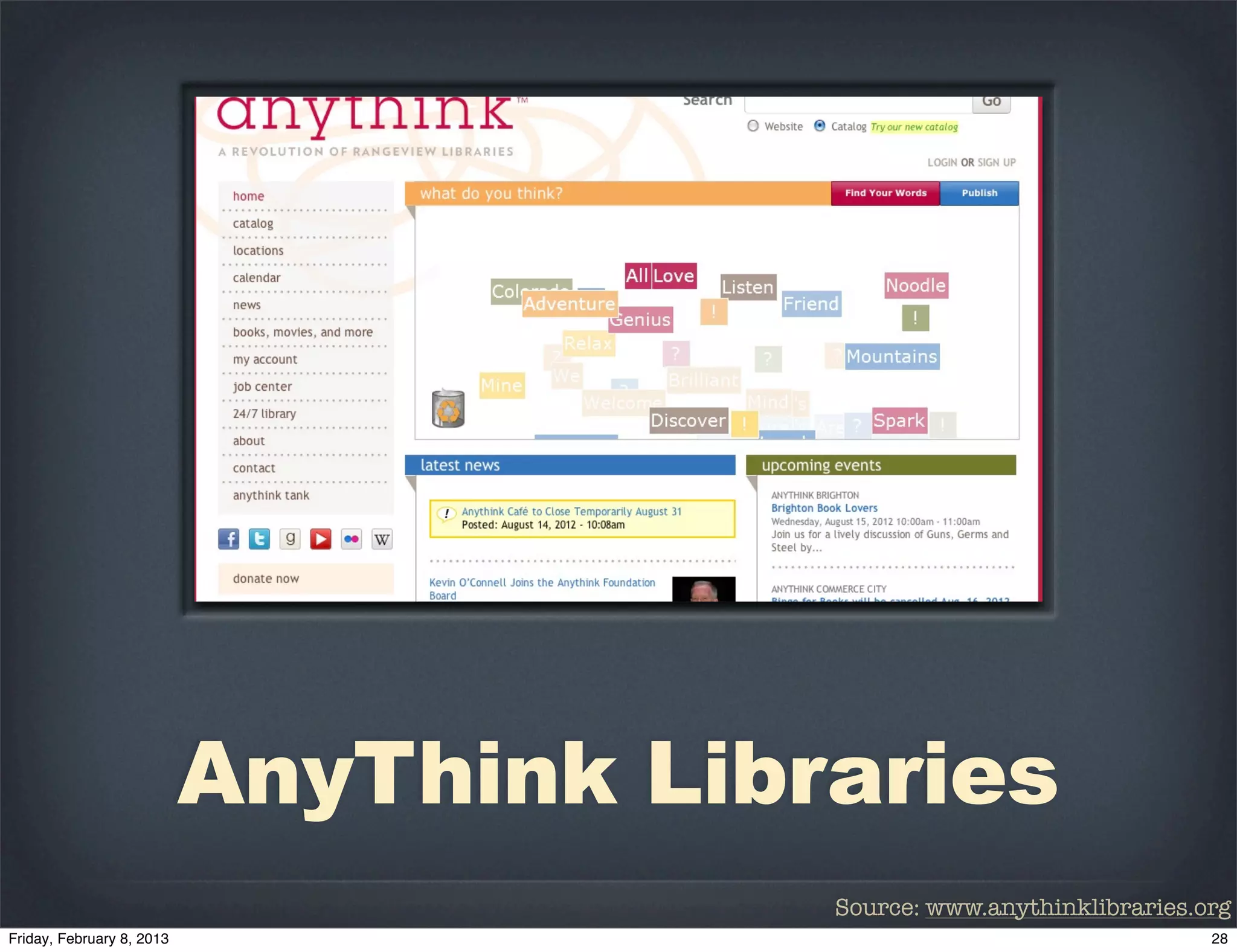 AnyThink Libraries
             Source: www.anythinklibraries.org
 