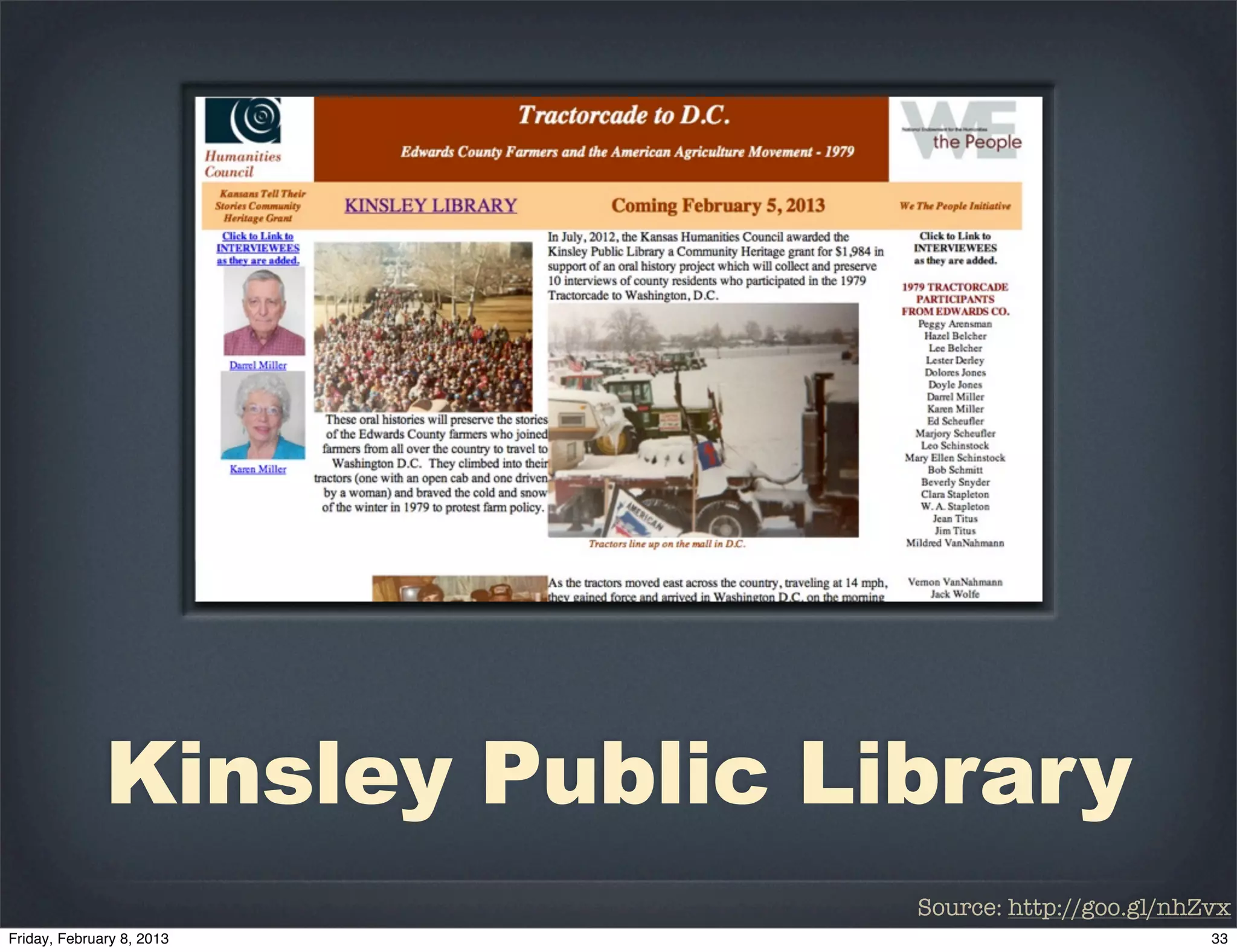 Kinsley Public Library
                 Source: http://goo.gl/nhZvx
 