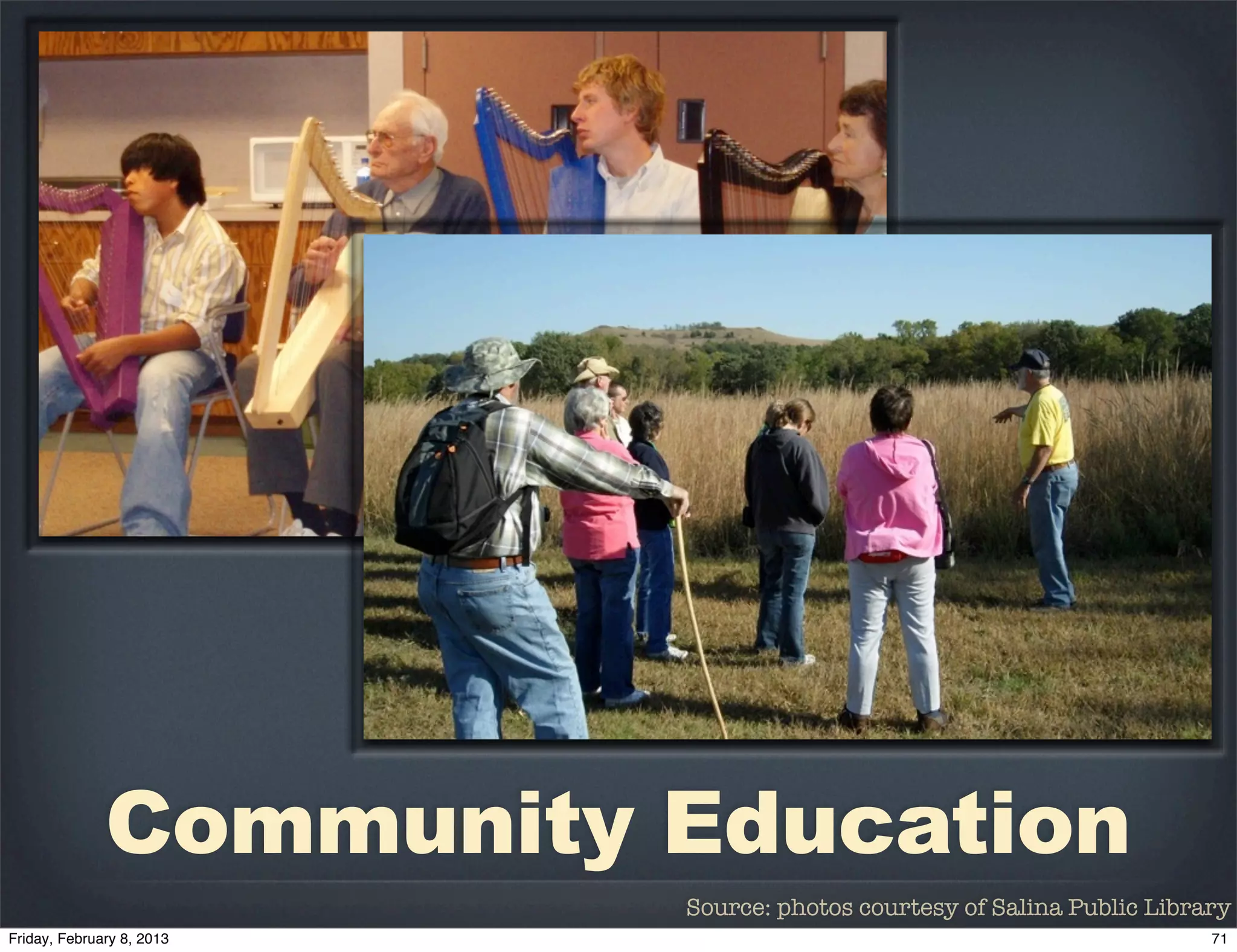 Community Education
          Source: photos courtesy of Salina Public Library
 