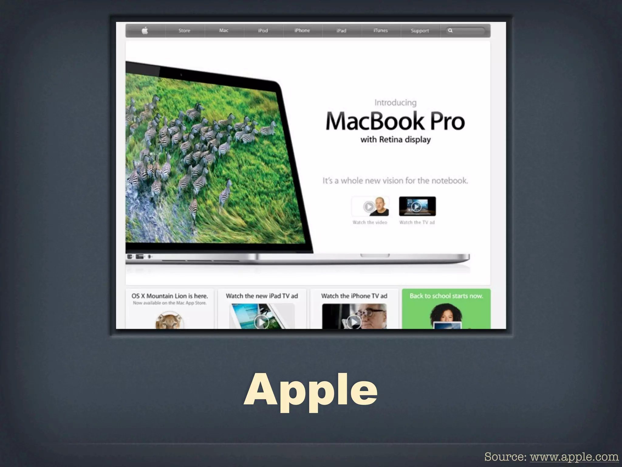 Apple
        Source: www.apple.com
 