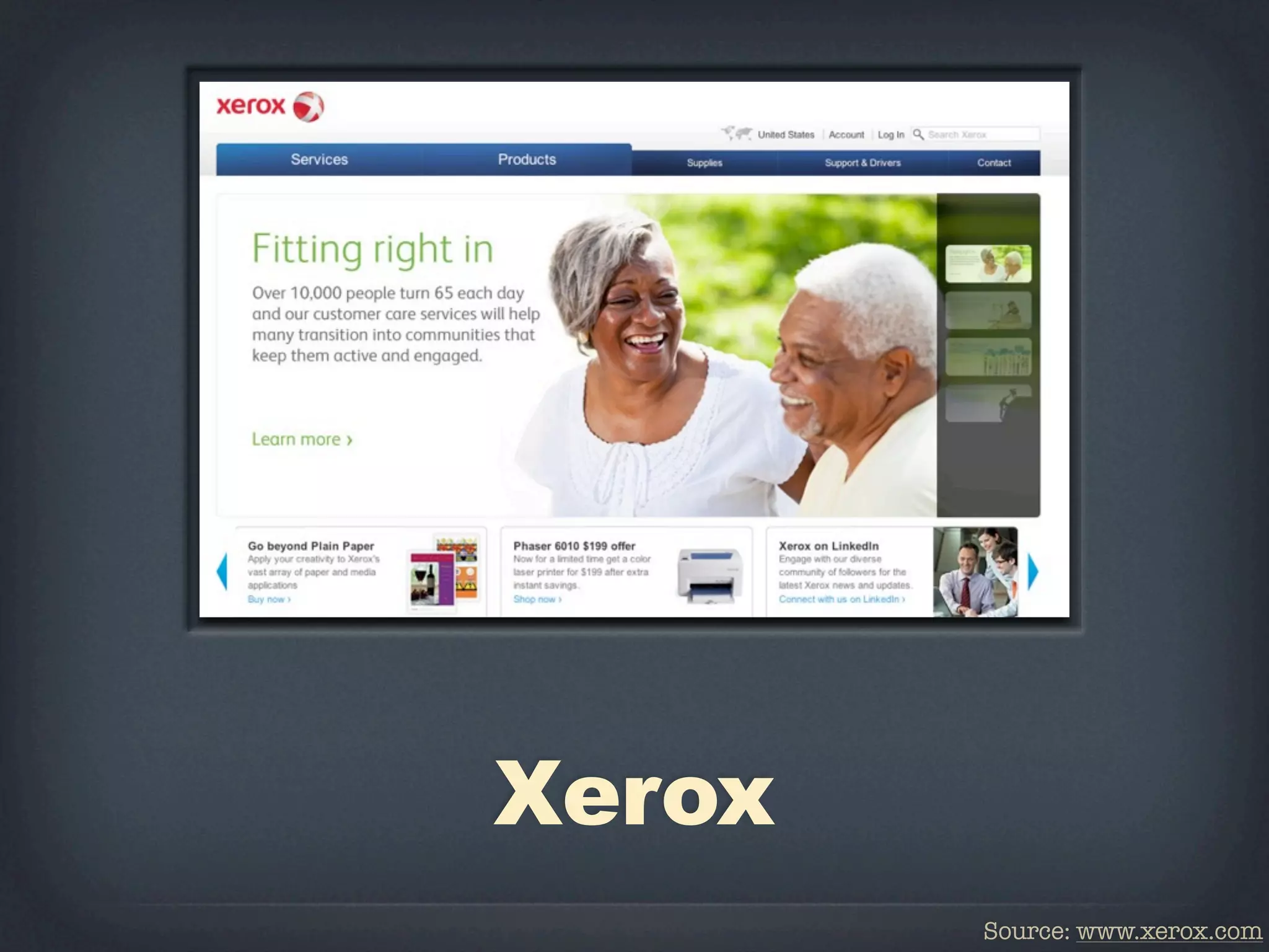 Xerox
        Source: www.xerox.com
 