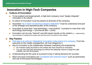 Innovation Process Implementation | PDF