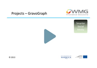 Projects – GravoGraph

                          Smarter
                           Social
                           Media




© 2013
 
