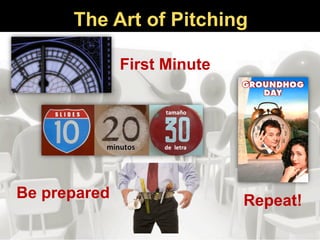 First Minute
Be prepared Repeat!
The Art of Pitching
 