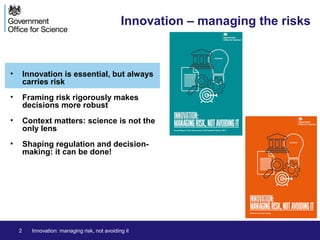Innovation Managing Risk Not Avoiding It Ppt