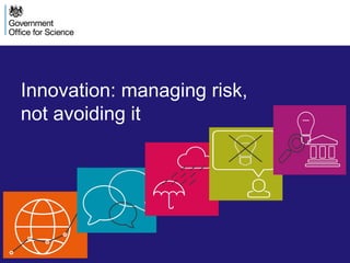 Innovation: managing risk,
not avoiding it
 