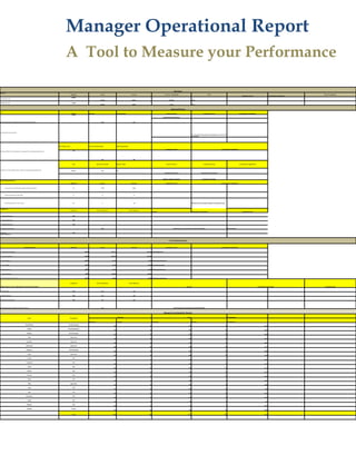 Manager Operational ReportA  Tool to Measure your Performance