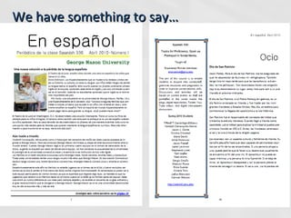 We have something to say… 