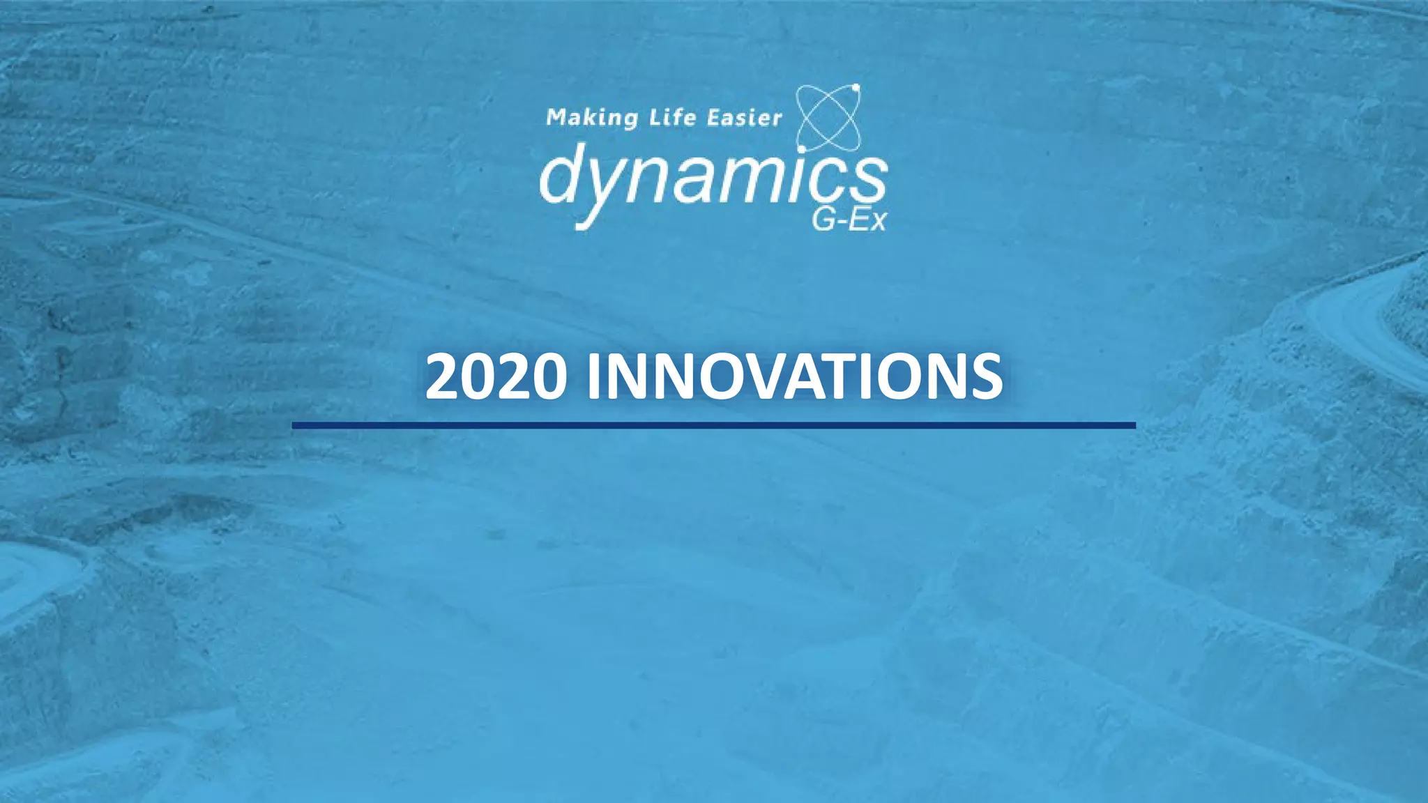Dynamics G-Ex Geological Innovations 2020 | PDF