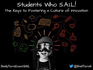 ShellyTerrell.com/SAIL @ShellTerrell
Students Who S.A.I.L!
The Keys to Fostering a Culture of Innovation
 