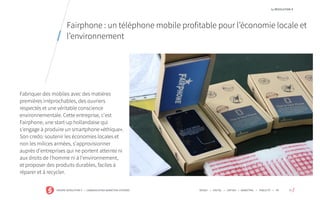 by REVOLUTION 9
LA POPOTE COOP
•Fabriquer des mobiles avec des matières premières
irréprochables, des ouvriers respectés e...