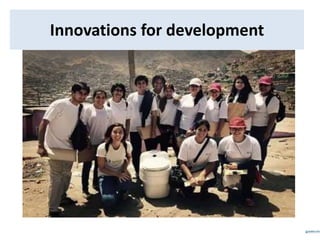 Innovations for development
 