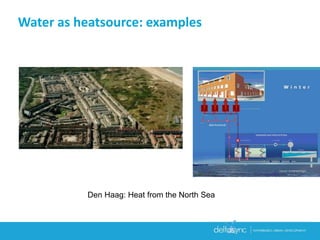 Den Haag: Heat from the North Sea
Water as heatsource: examples
 
