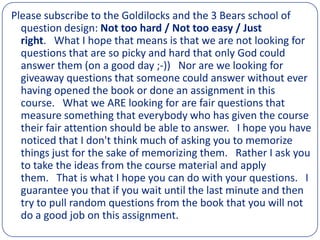 Upcoming level 3 workshop: