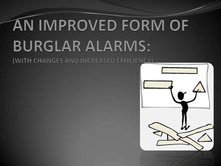 Innovations In Burglar Alarms Ppt