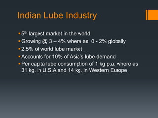 Innovations in lube marketing | PPTX