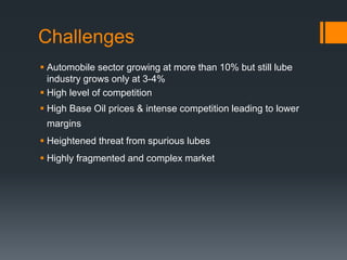 Innovations in lube marketing | PPTX