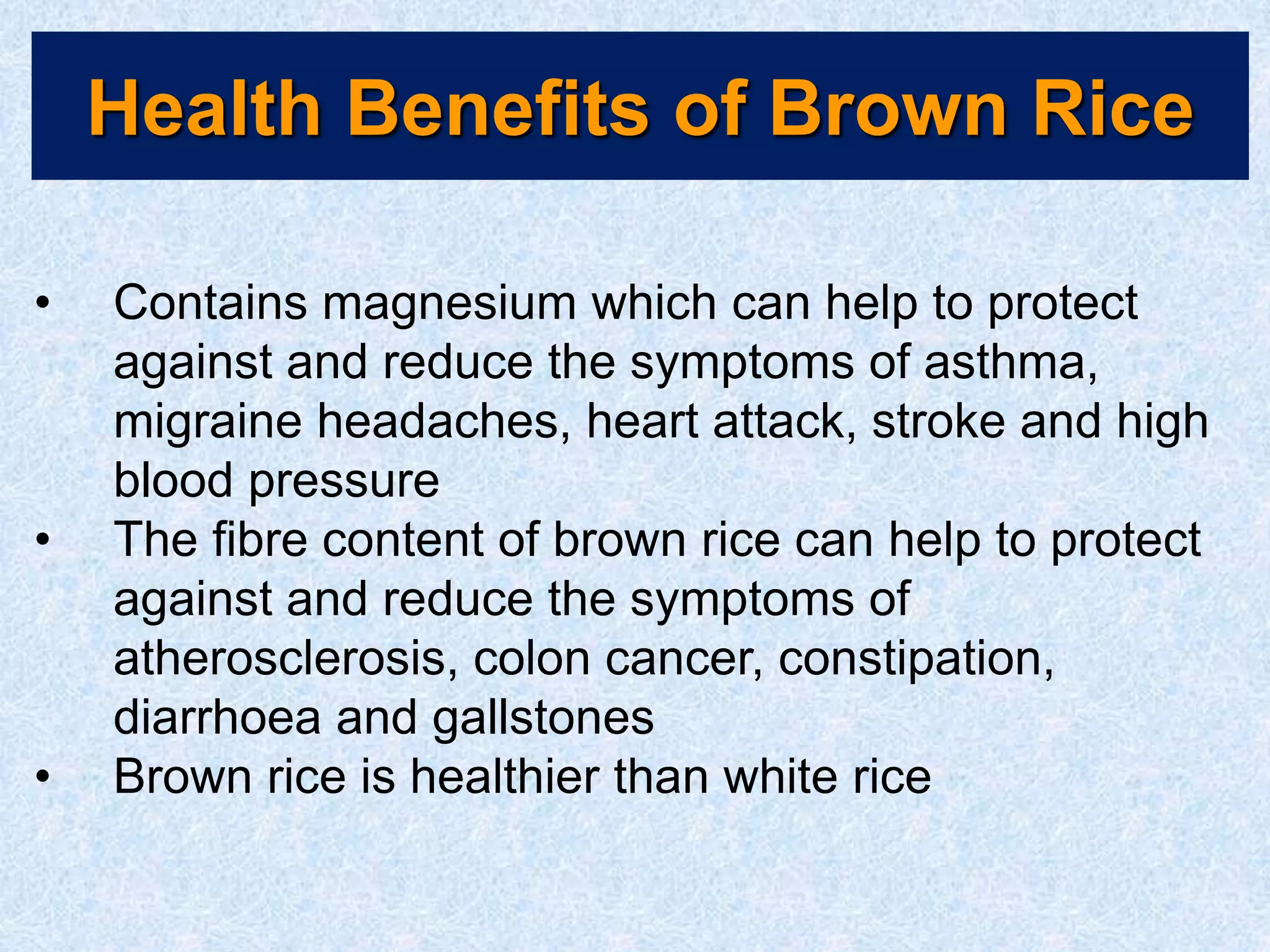 Innovations in rice processing and value addition | PPT