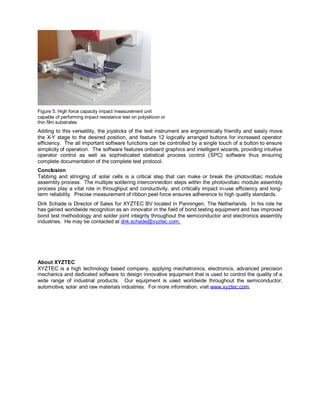 Innovations in solar cell bond testing | PDF