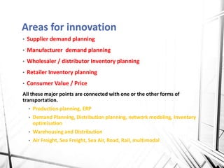 Innovations in supply chain - A.Pradeep Samuel