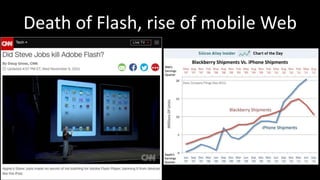 Death of Flash, rise of mobile Web
 