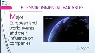 6 -ENVIRONMENTAL VARIABLES
Major
European and
world events
and their
influence on
companies
 