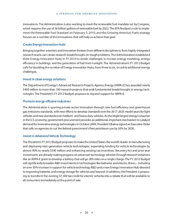 a strategy for american innovation statement of qualifications state of california sample