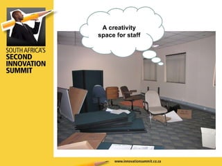 A creativity space for staff 