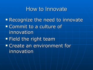 Innovation and Talent Management | PPT