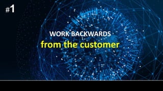 WORK BACKWARDS
from the customer
#1
 