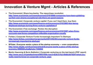 Open Innovation & Corporate Venturing - Corporate meet Startups as a ...