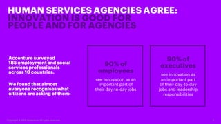 Accenture’s survey revealed that
employment services agencies have more
capacity for innovation than any other
segment wit...