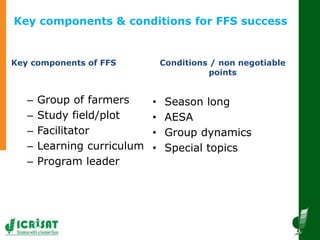 Innovative and successful Farmer Field Schools (FFS) experiences in Mali