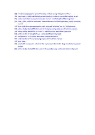 Innovative Biogas Technology and A2O Process for Pakistan Municipal ...