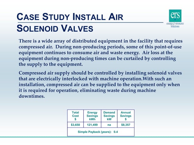 Innovative compressed air case studies | PPT