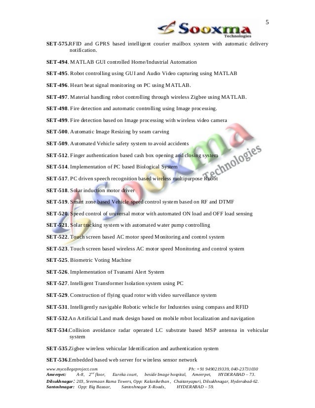 Innovative Ece Final Projects List 2013 Sooxma 1 Innovative Ece Final Projects List 2013 Sooxma 1