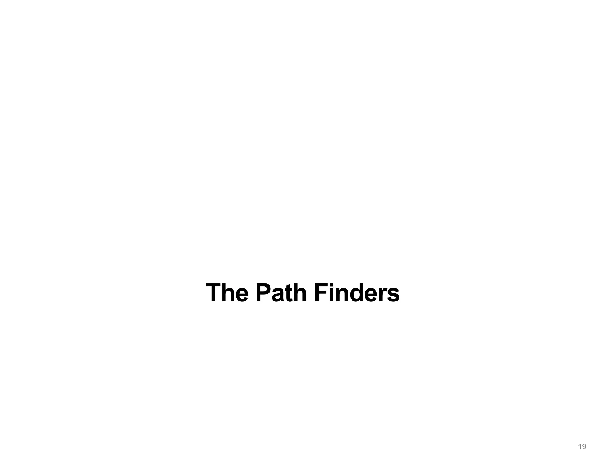 The Path Finders
19
 