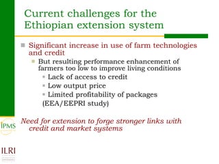 Innovations in agricultural extension: What can Ethiopia learn from global experiences?