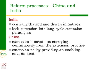 Innovations in agricultural extension: What can Ethiopia learn from global experiences?