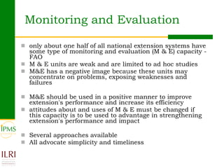 Innovations in agricultural extension: What can Ethiopia learn from global experiences?
