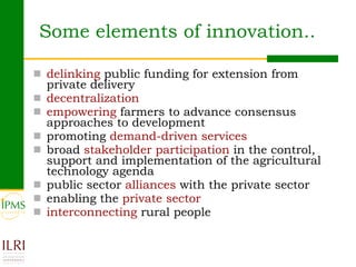 Innovations in agricultural extension: What can Ethiopia learn from global experiences?
