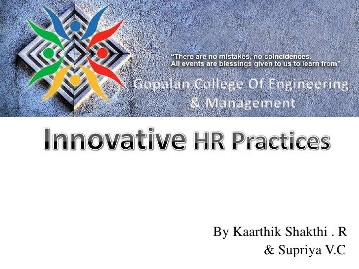 innovative hr practices ppt