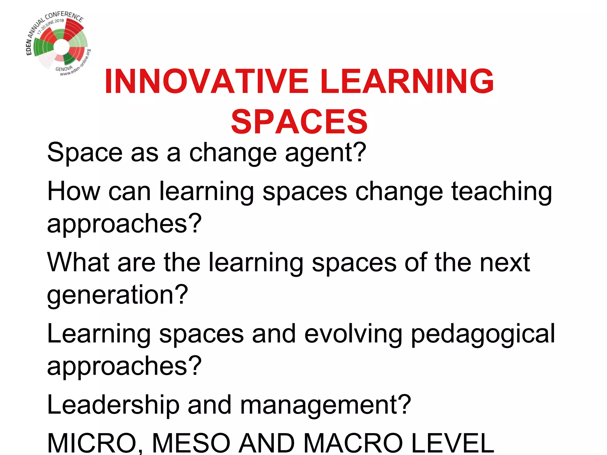 Innovative learning spaces ws ossiannilsson | PPT