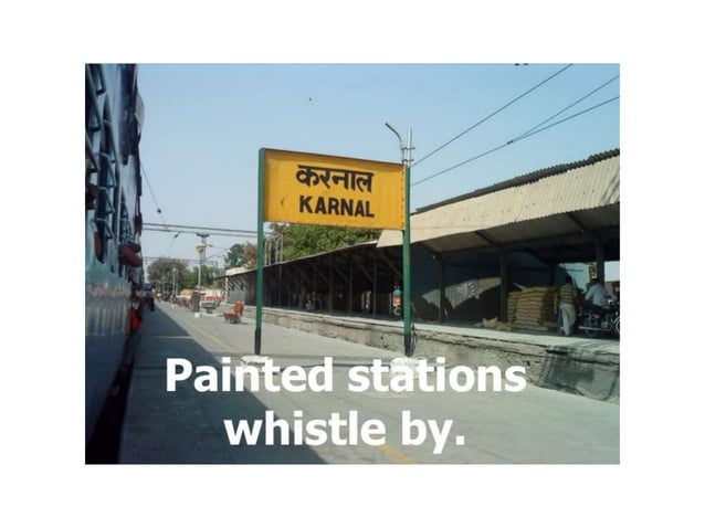 picturisation of the poem From A Railway Carriage | PPT