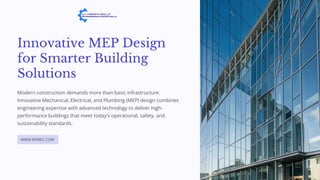 Innovative MEP Design for High-Performance, Sustainable Buildings | PDF